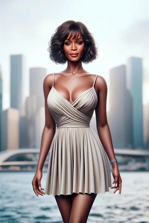 女性, whitney, houston, 美しさ