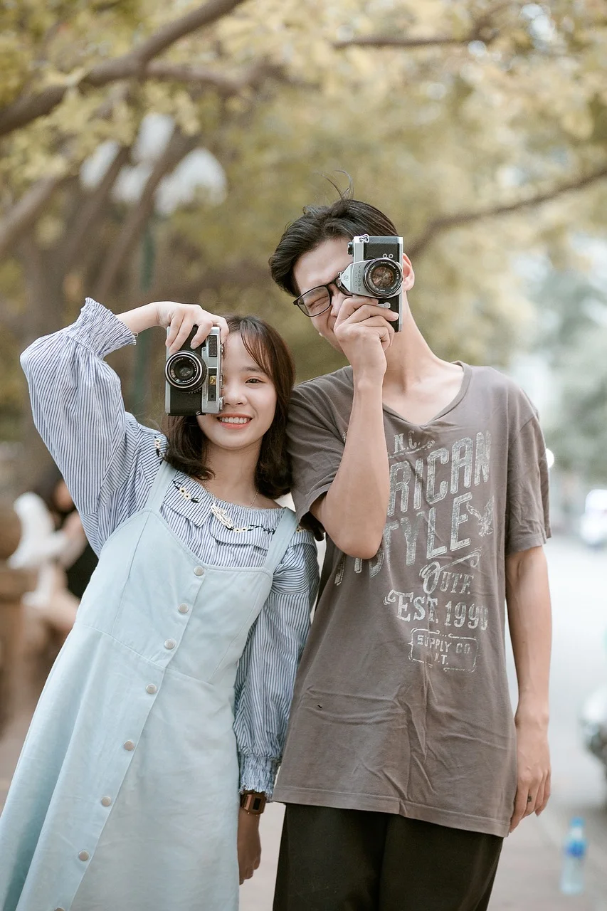 friends, couple, fun, street
