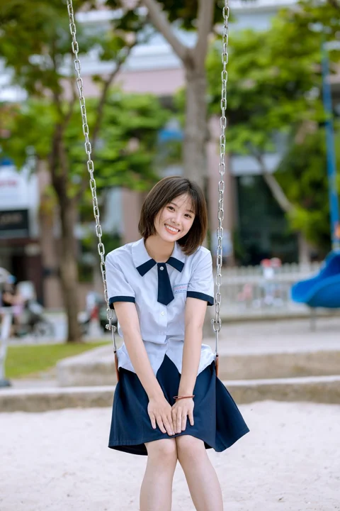 girl, student, asian, uniform