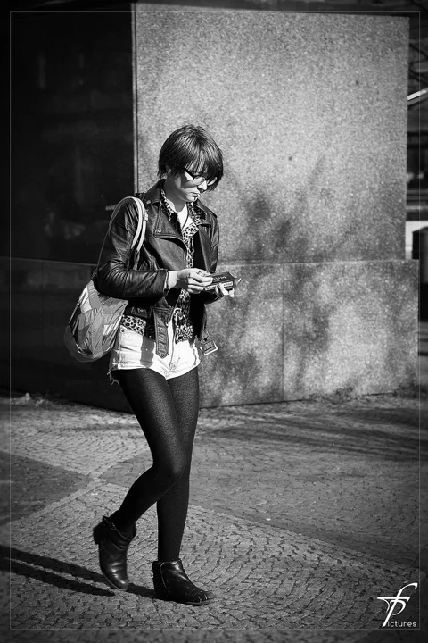 girl, woman, street life, downtown