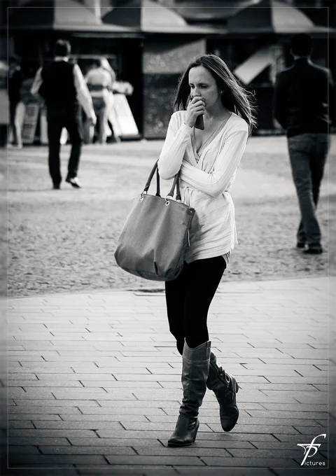 thinking, in thought, girl, woman