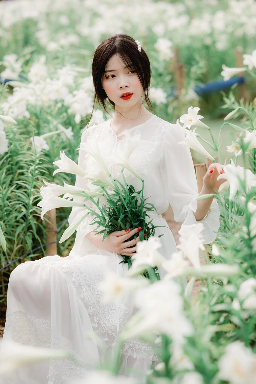 woman, nature, portrait, outdoors