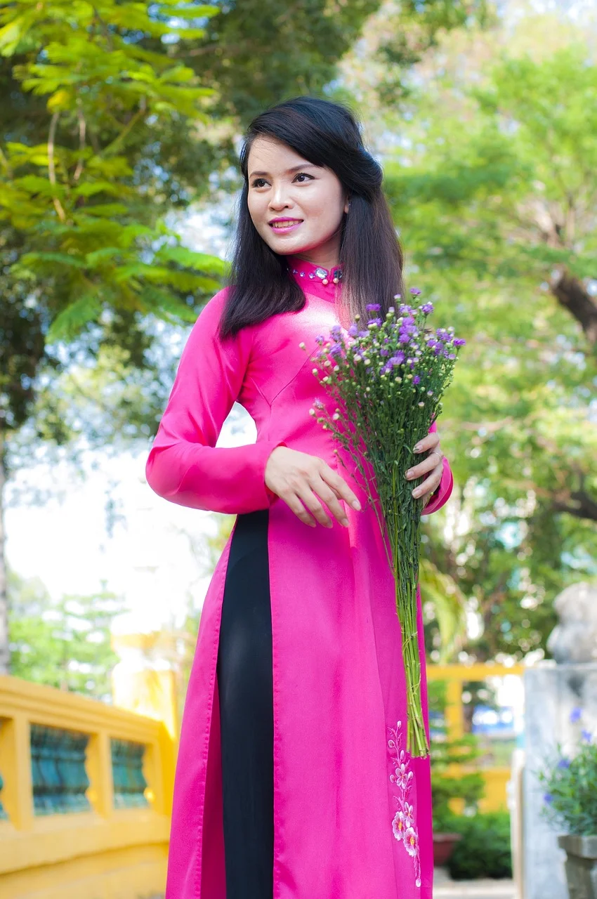 dress, pink, girl, young