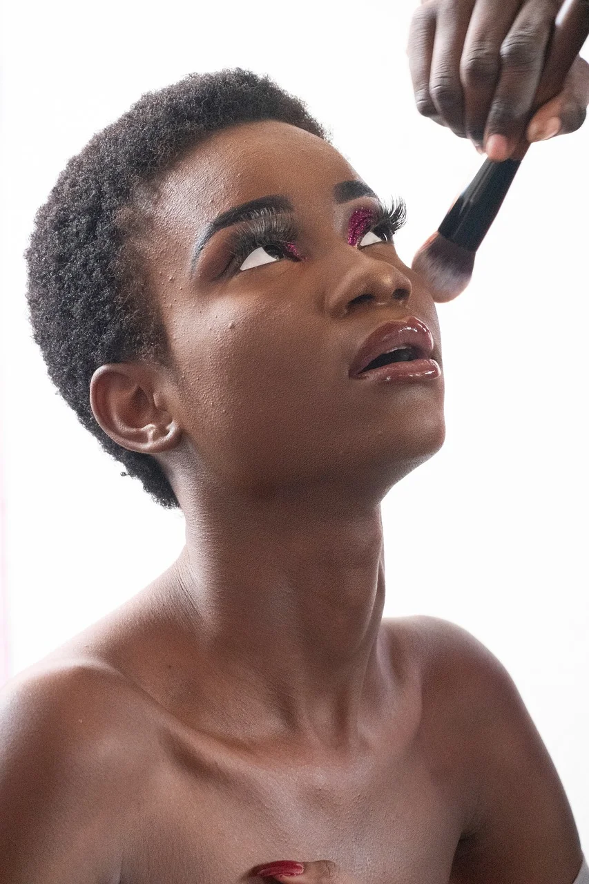 makeup, cosmetics, model, african model