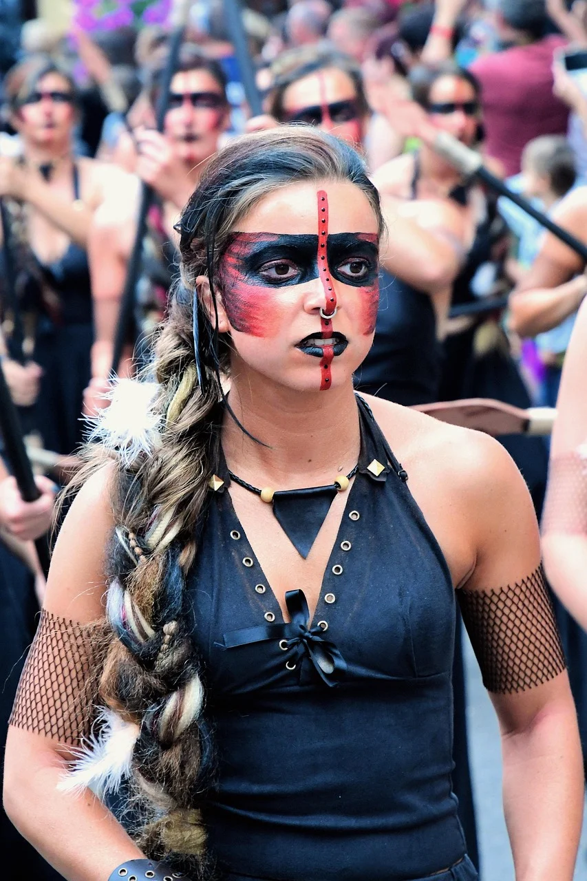 amazon, woman, warrior, determined