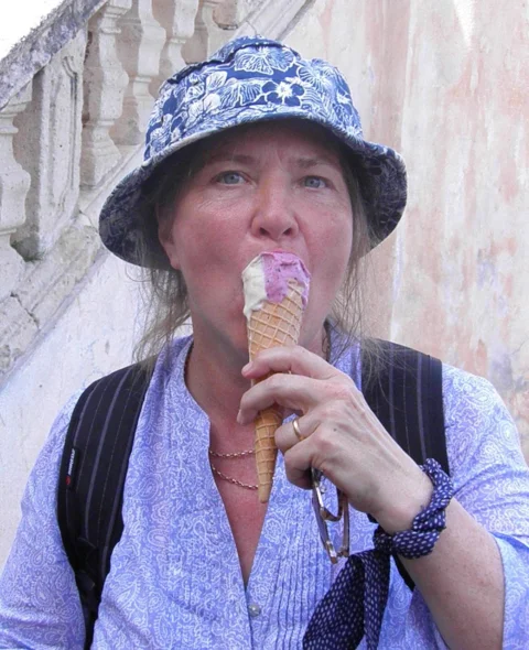 아이스크림, 여성, 할머니, 얼음