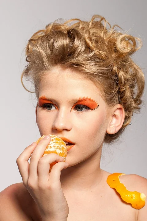 woman, portrait, makeup, model