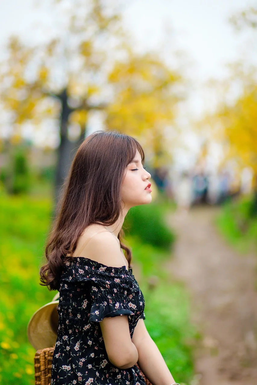 モデル, 女性, 屋外, 公園