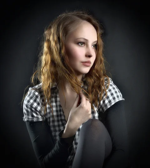 girl, portrait, woman, face