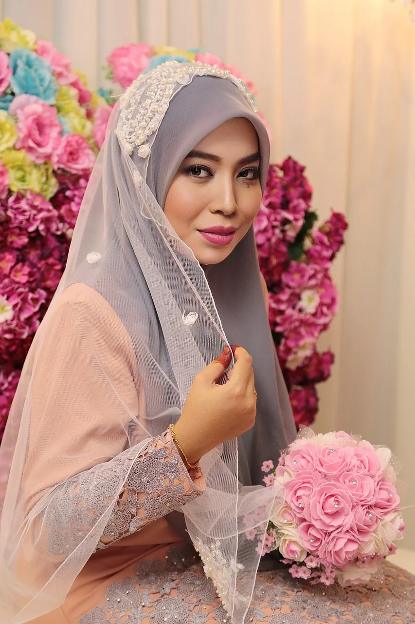 woman, model, hijab, smile