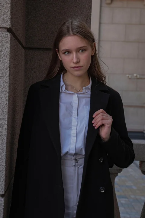 coat, woman, girl, outdoor