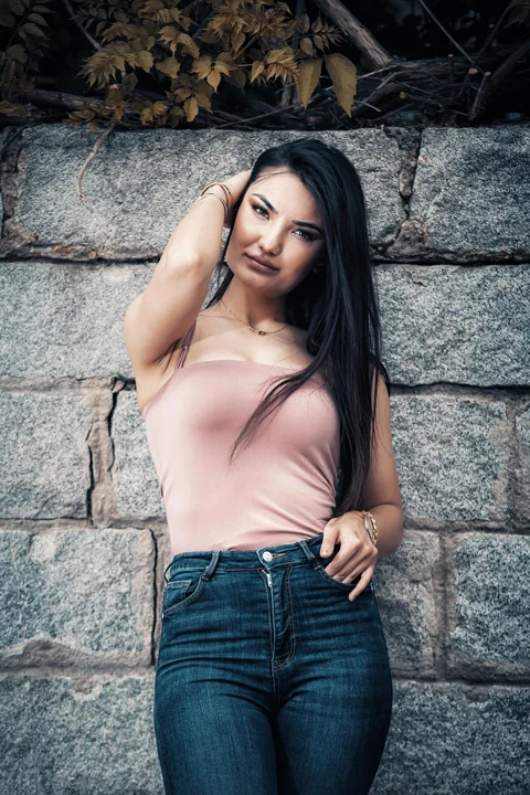 portrait, girl, model, female