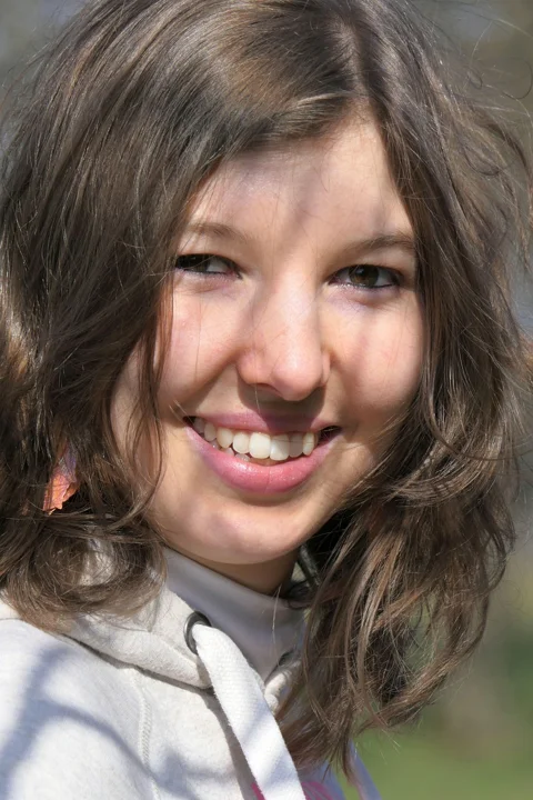 portrait, face, young woman, smile
