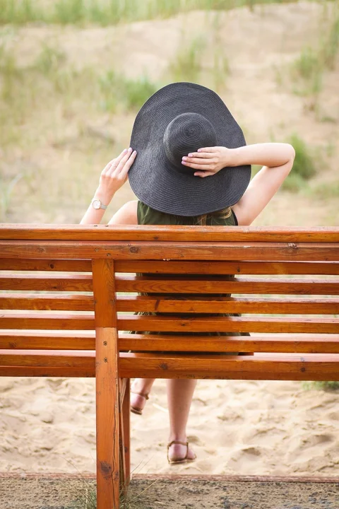 summer, woman, hat, fashion