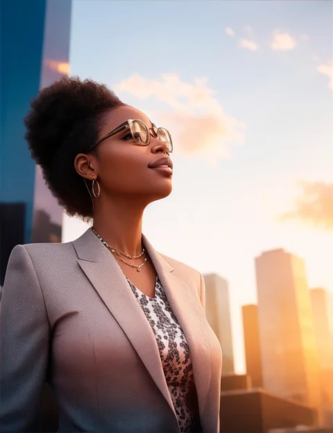 ai generated, woman, african, afro