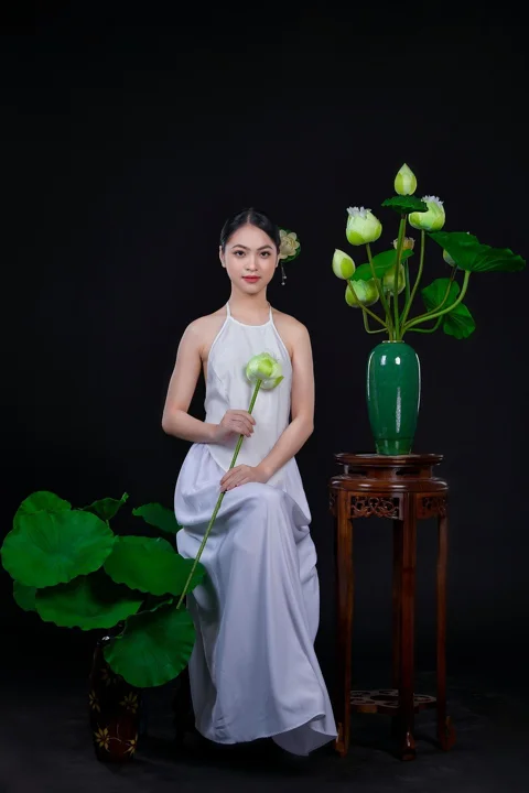 asian woman, portrait, hanoi, woman