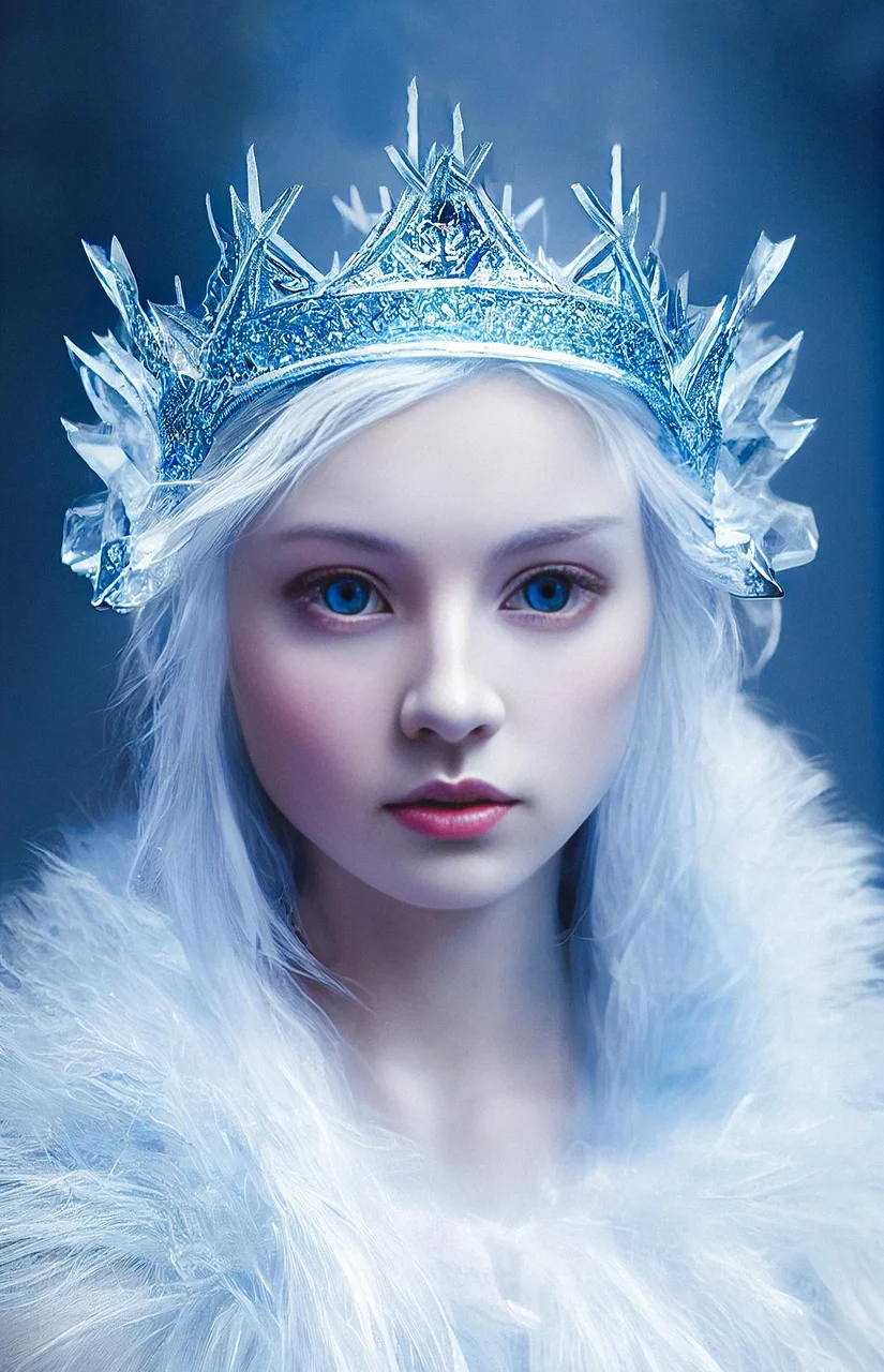 女人、冰雪女王、冬季、AI 生成