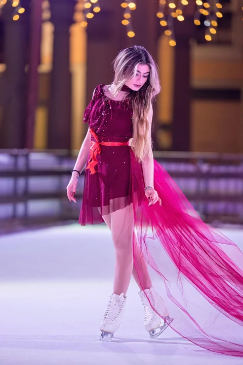 skating, winter, ice skating, portrait