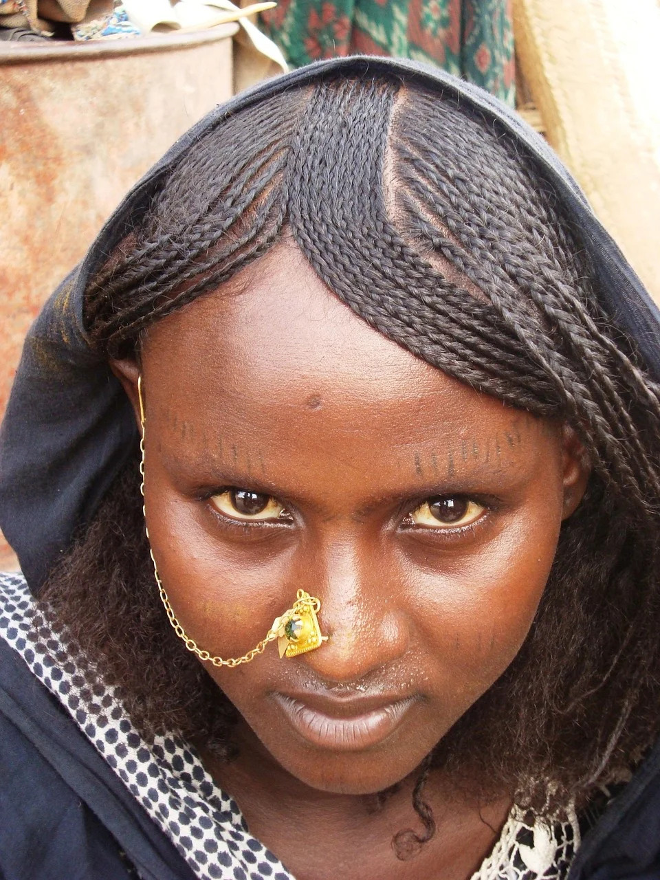 african woman, ethiopian girl, afar tribe, african people