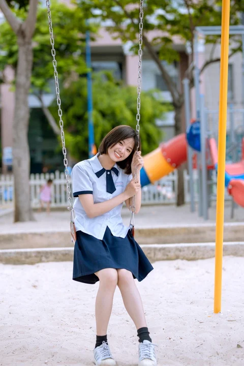 girl, student, asian, uniform