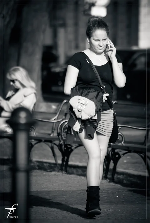 woman, girl, phone, talking