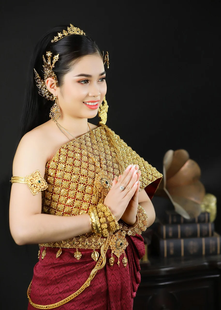 アジア人女性, ファッション, 伝統衣装, ポートレート