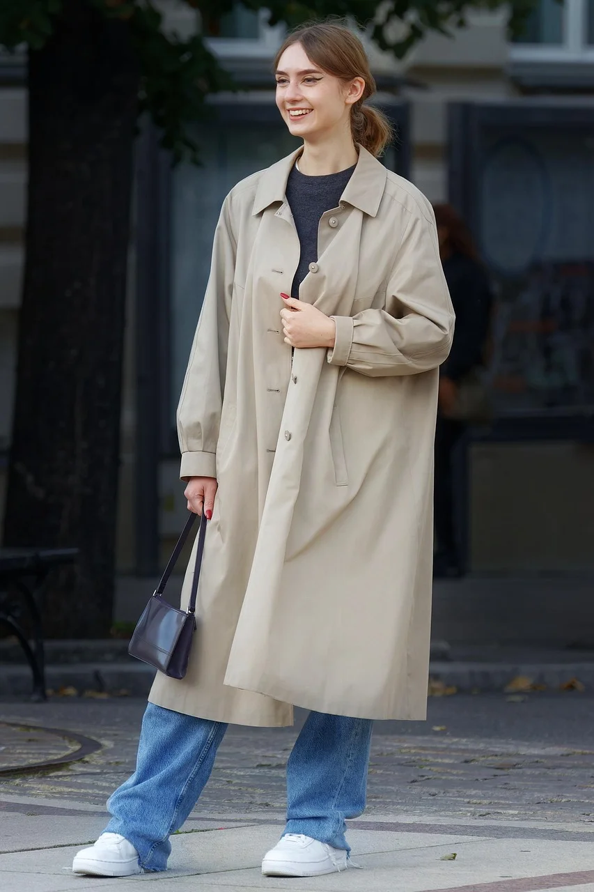 woman, coat, fashion, outdoor