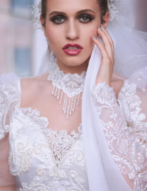 wedding, dress, makeup, bride