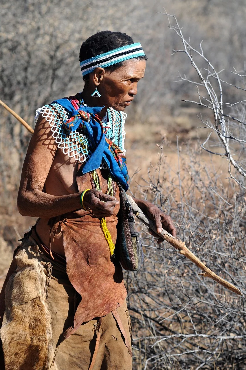 botswana, primitive people, buschman, san