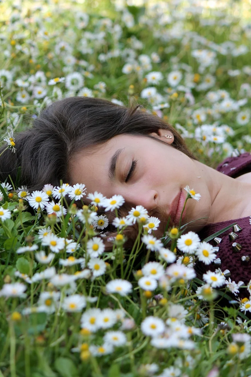 sleep, rest, face, girl
