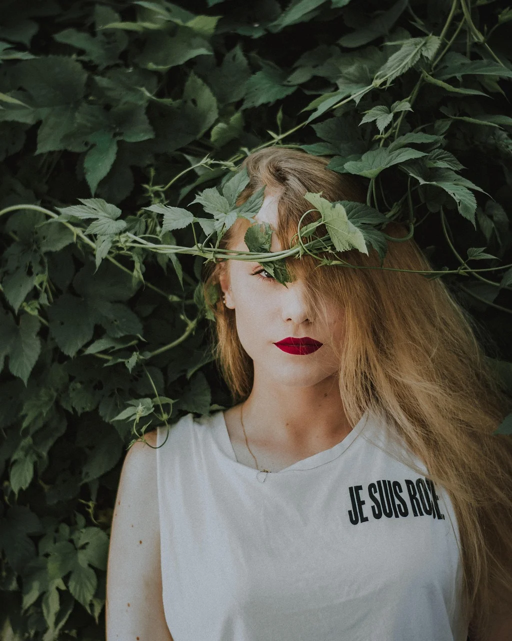 moody, portrait, young, person