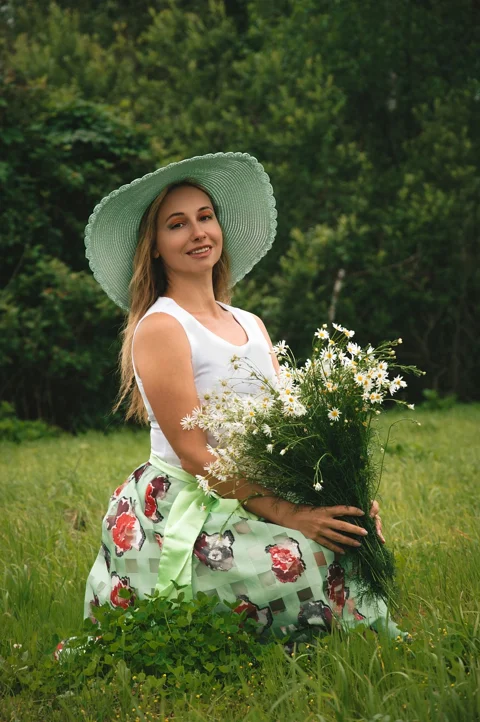 woman, summer, fashion, hat