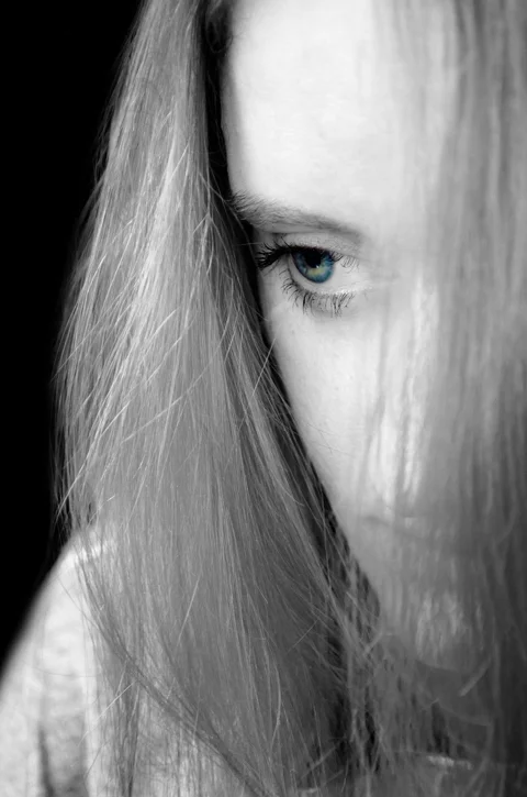 sad, woman, mood, sadness