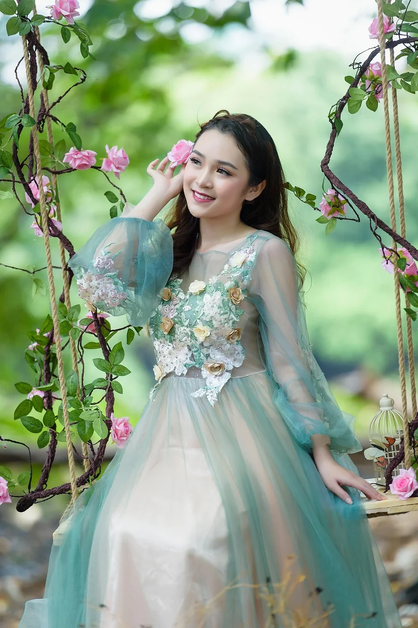 女性, モデル, ファッション, スタイル
