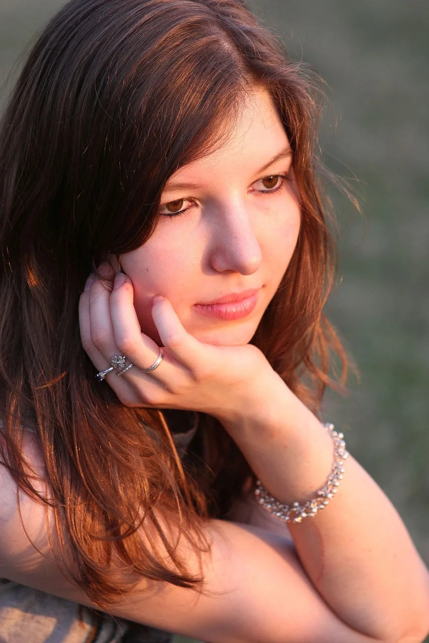 portrait, young woman, naturally, summer