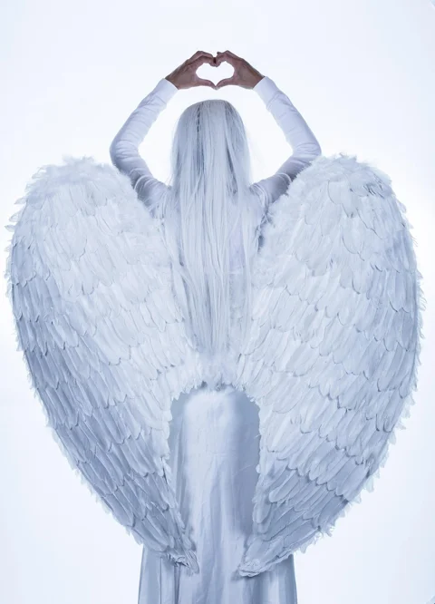 angel, wings, girl, woman
