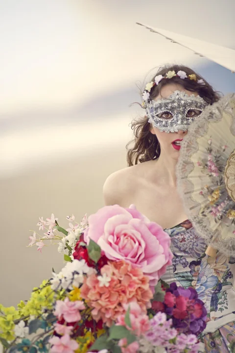 spring, woman, portrait, avant garde