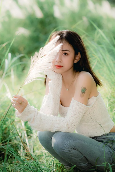 woman, nature, portrait, outdoors