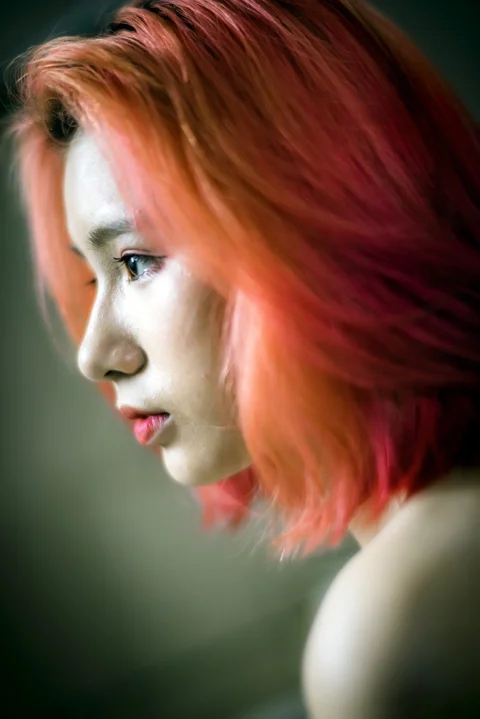 woman, model, face, profile