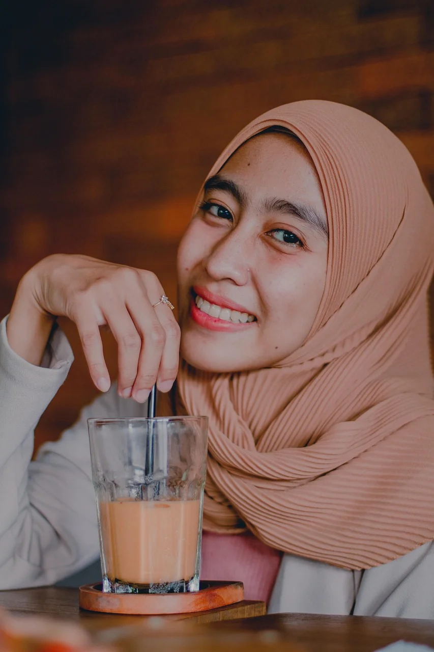 woman, model, portrait, hijab