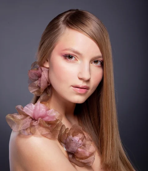 woman, blond, make-up, young