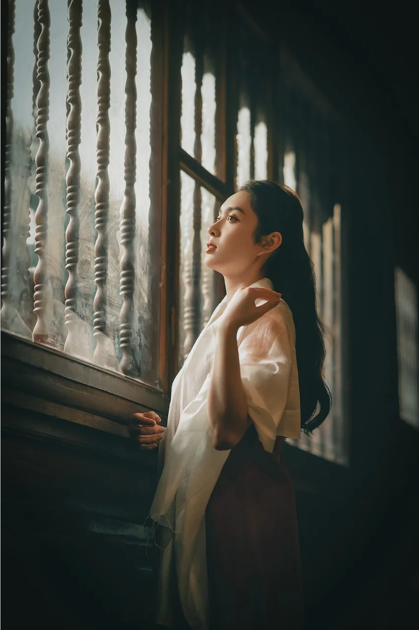 女性，模特，年轻，姿势