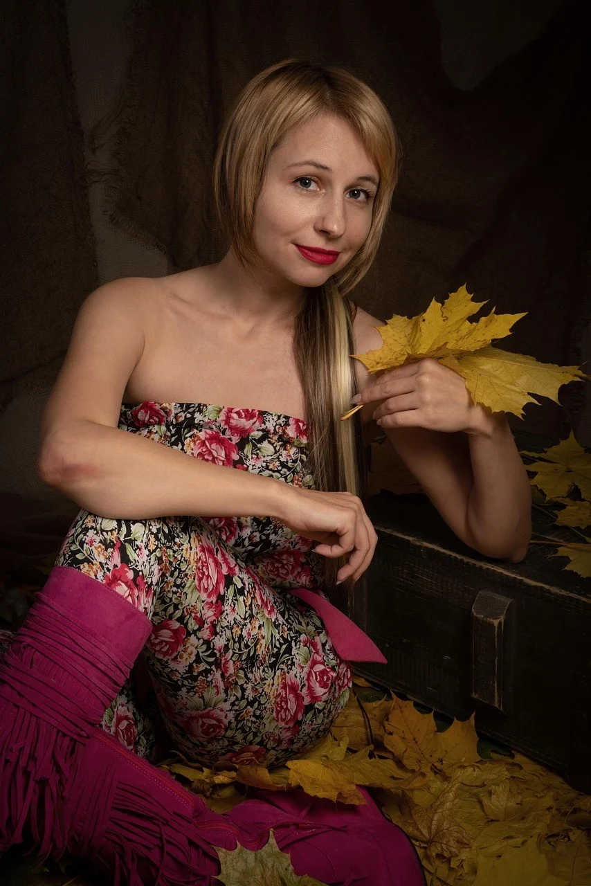woman, beauty, autumn, model