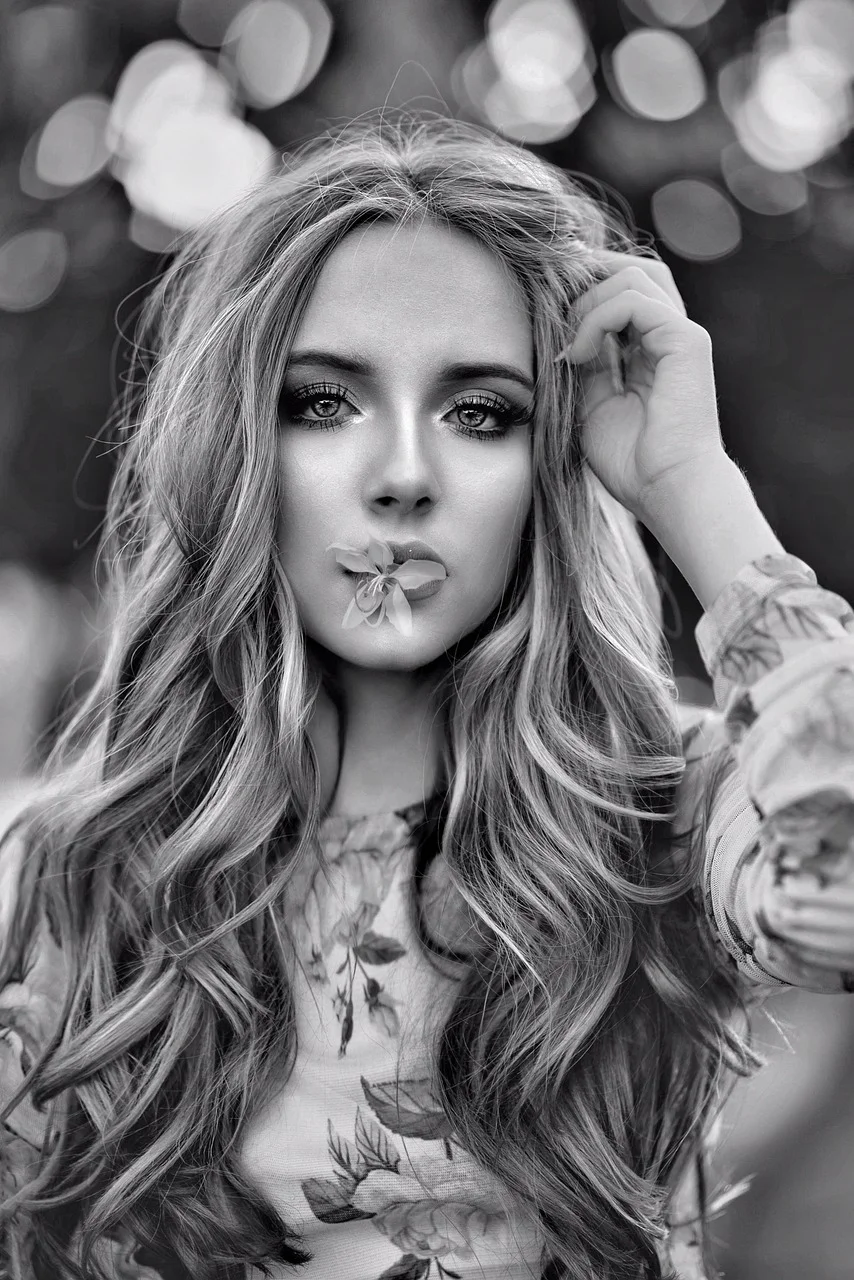 woman, beauty, fear, face