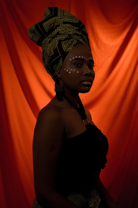 face, woman, african, afro