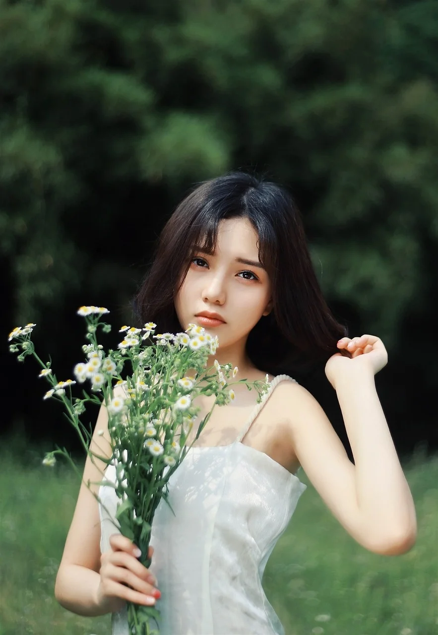女孩, 花, 風, 越南