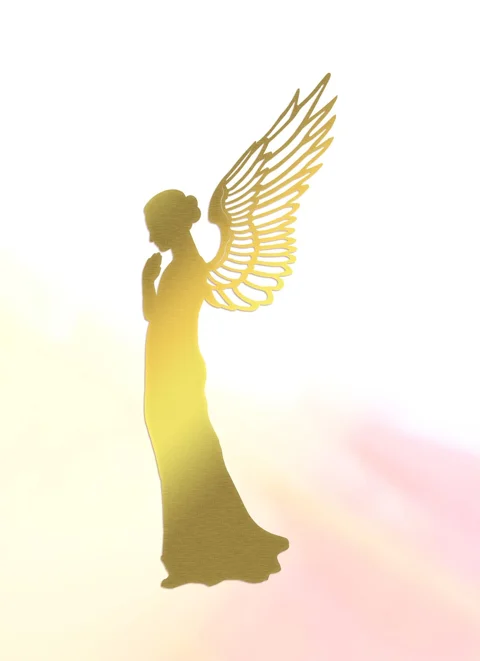 woman, angel, golden angel, wings