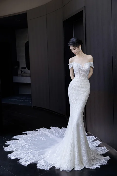 女人, 新娘, 婚纱, 婚礼