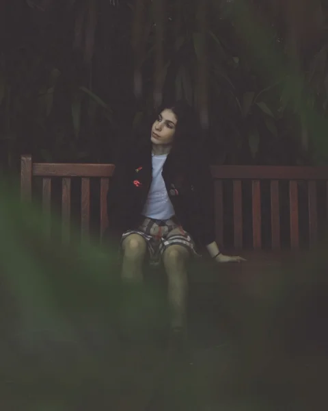 dark, plant, outdoor, people