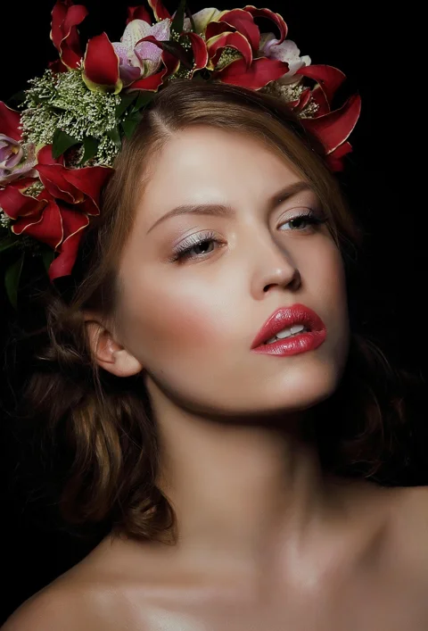 woman, portrait, model, bust